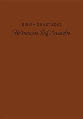 Biblia de Estudio Herencia Reformada (simil piel café)