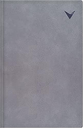 Biblia de Estudio NBLA, leathersoft gris, con indice